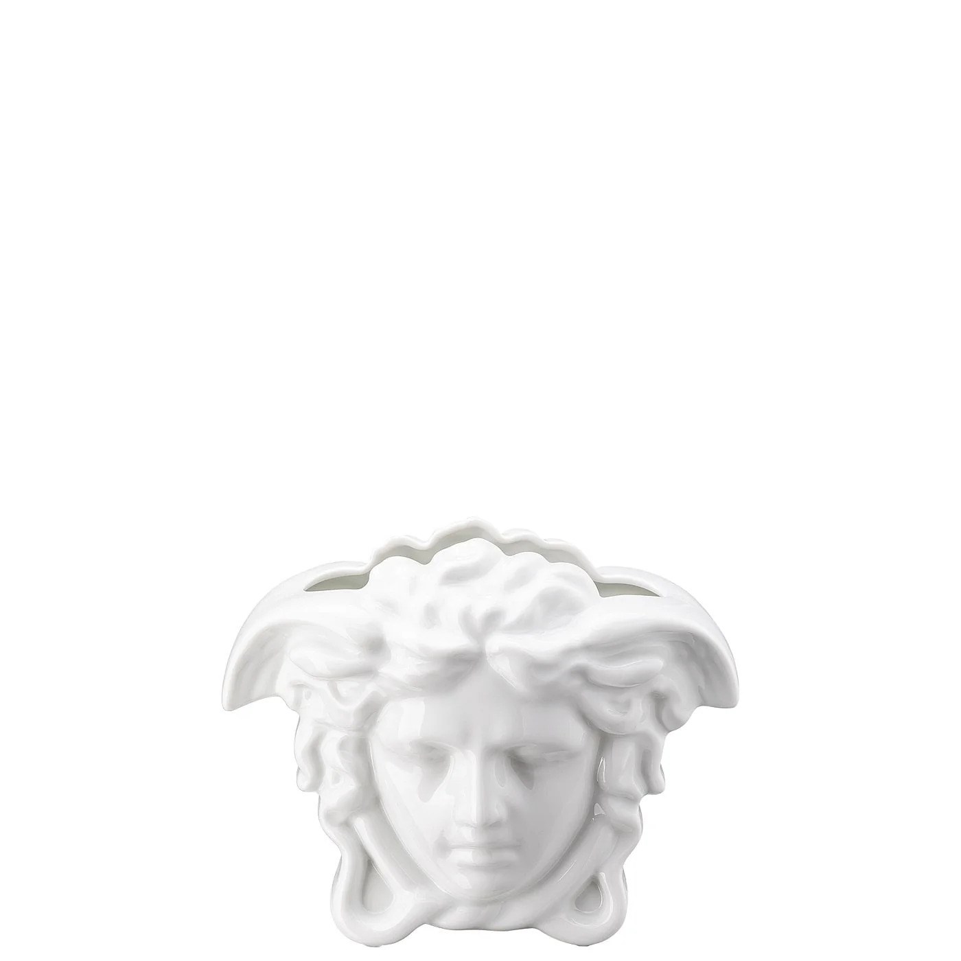 VERSACE GRANDE WHİTE VASE 15 CM