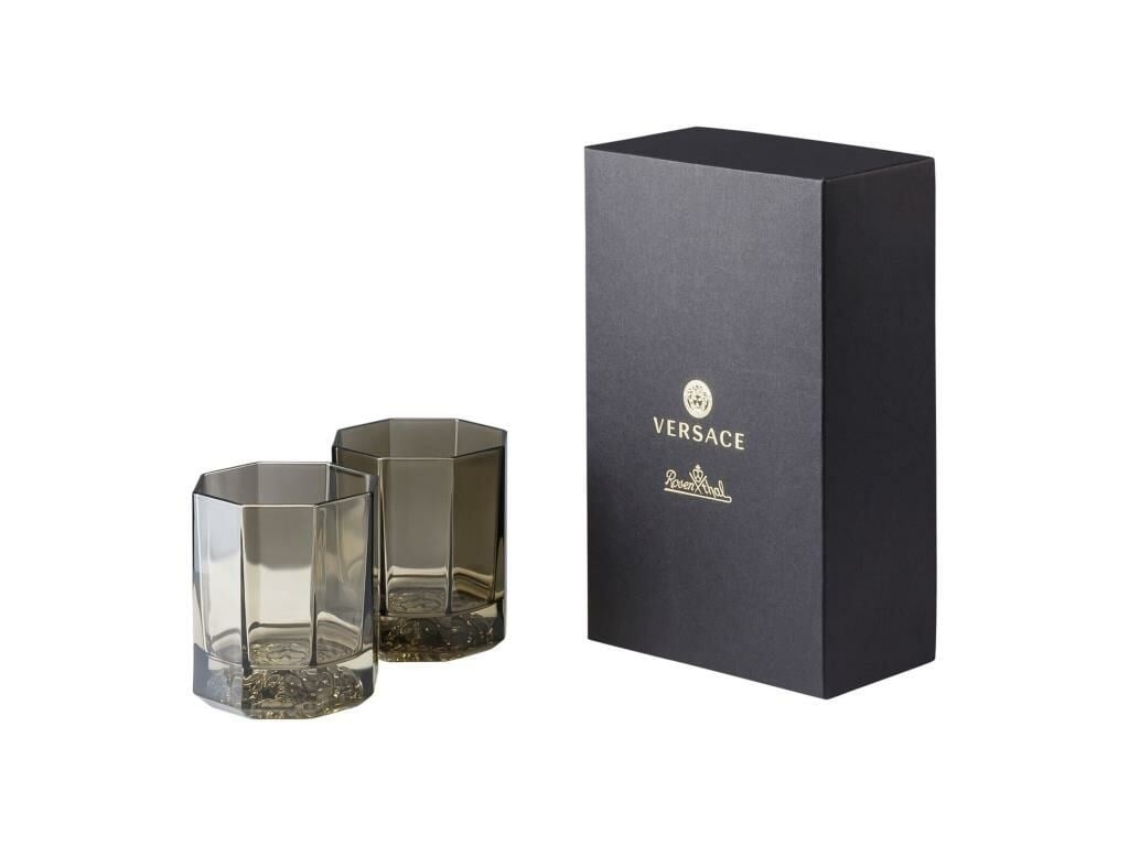 VERSACE VİSKİ BARDAĞI 2 Lİ SET MEDUSA LUMİERE HAZE