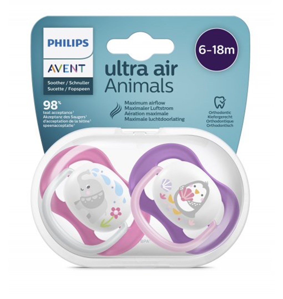 Avent Ultra Air Emzik Kız 6-18 Ay
