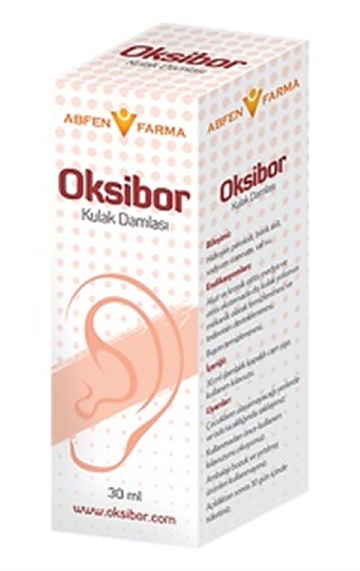 Abfen Farma Oksibor Kulak Damlası 30 ml