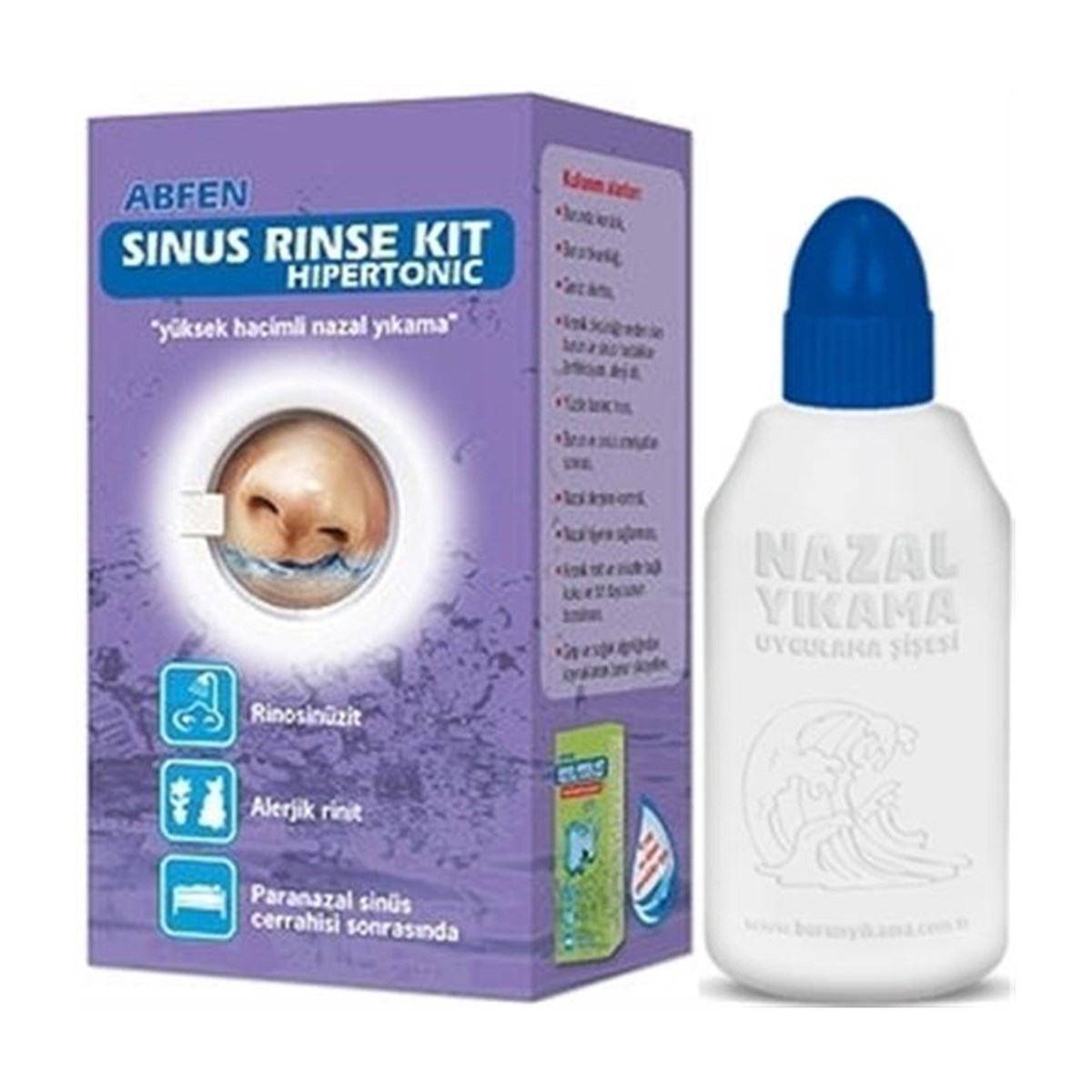 Abfen Sinus Rinse Kit Hipertonik Yetişkin