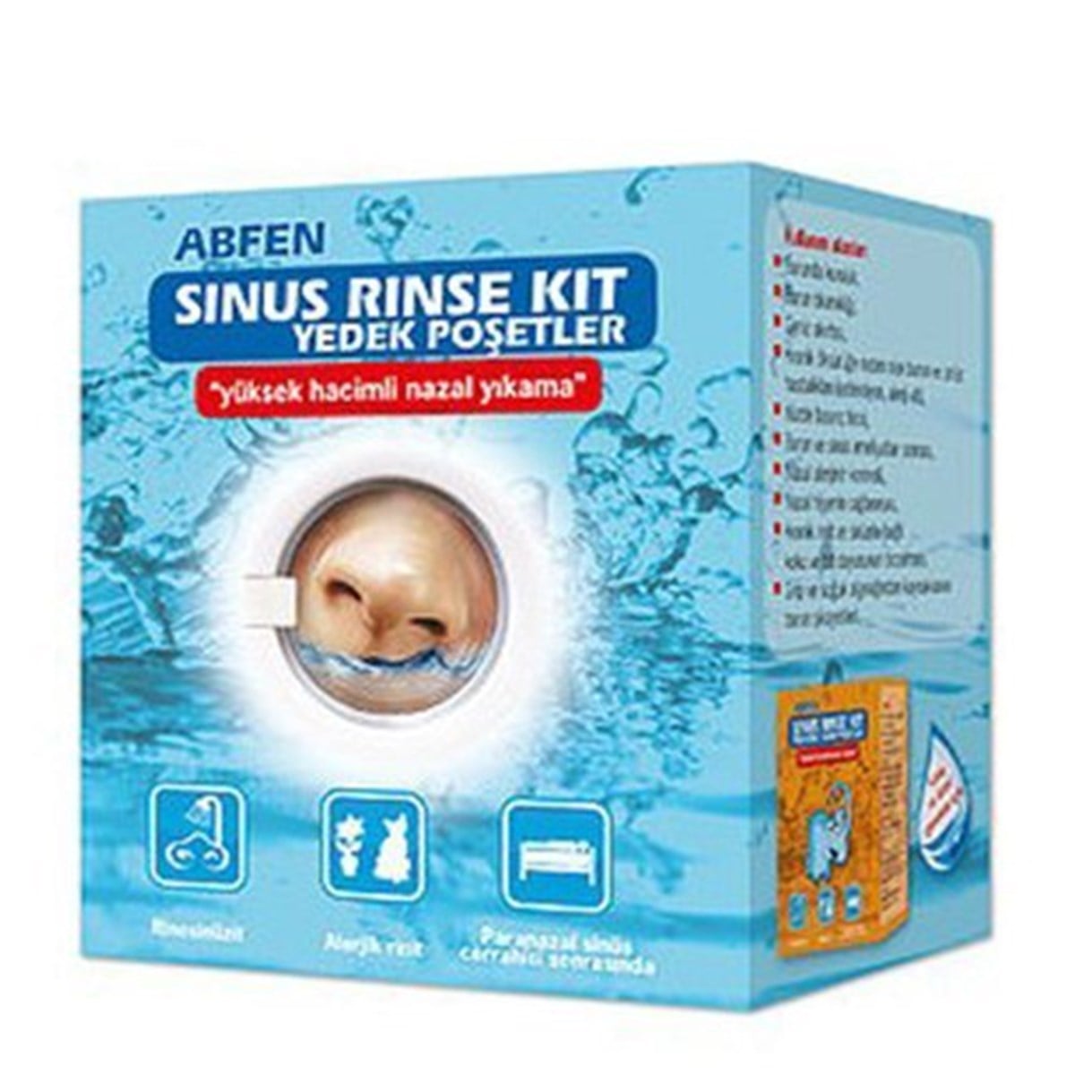 Abfen Sinüs Rinse Kit Yetişkin 50 Yedek Poşet