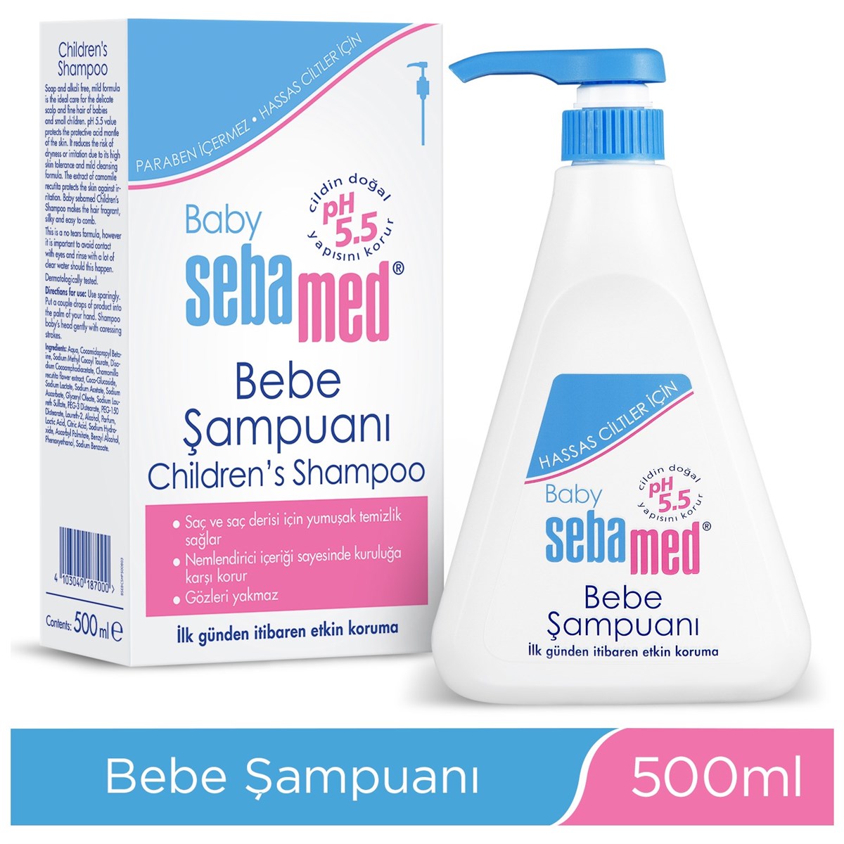 Sebamed Baby pH 5.5 Bebek Şampuanı 500 mlAnne-Bebek Bakım ÜrünleriSEBAMEDSebamed Baby pH 5.5 Bebek Şampuanı 500 ml - ozekpharma.comSebamed Baby pH 5.5 Bebek Şampuanı 500 ml