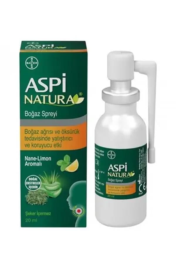 Aspinatura Nane Limon Boğaz Spreyi 20 ml