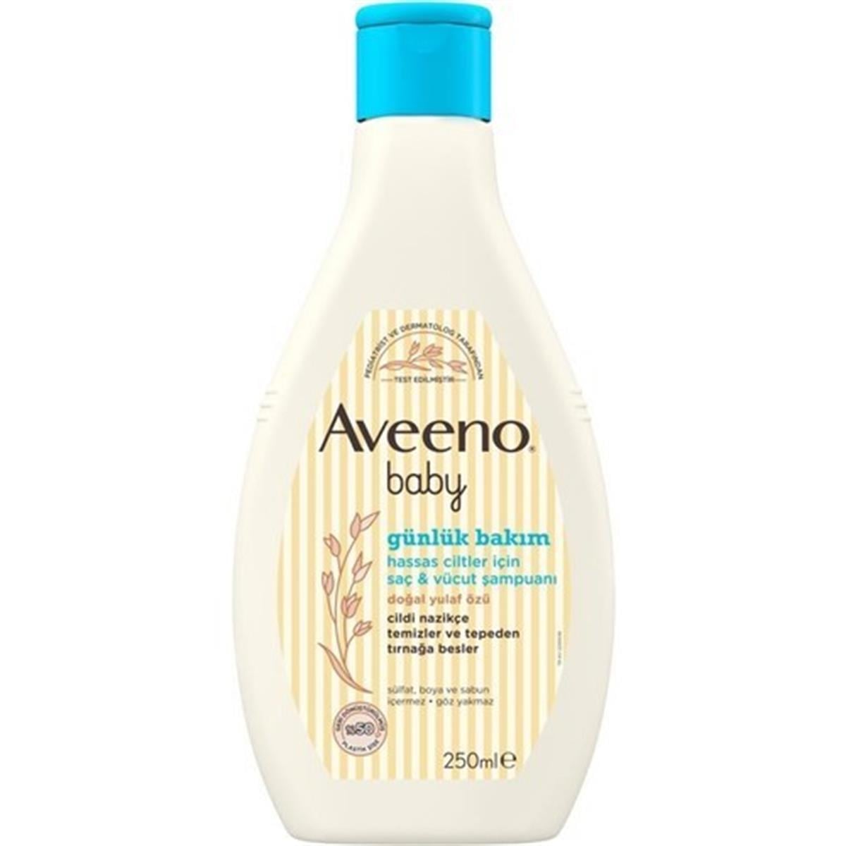 Aveeno Baby Günlük Bakım Hassas Ciltler İçin Saç ve Vücut Şampuanı 250 ml