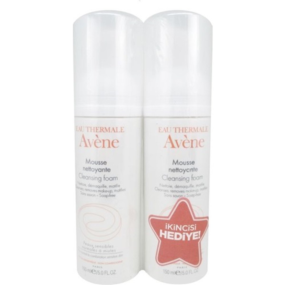 Avene Mousse Nettoyante 2x150ml