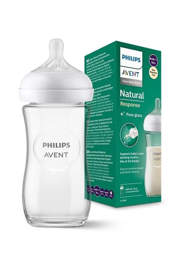 Avent Natural Response Doğal Tepkili Cam Biberon 1+ Ay 240 ml