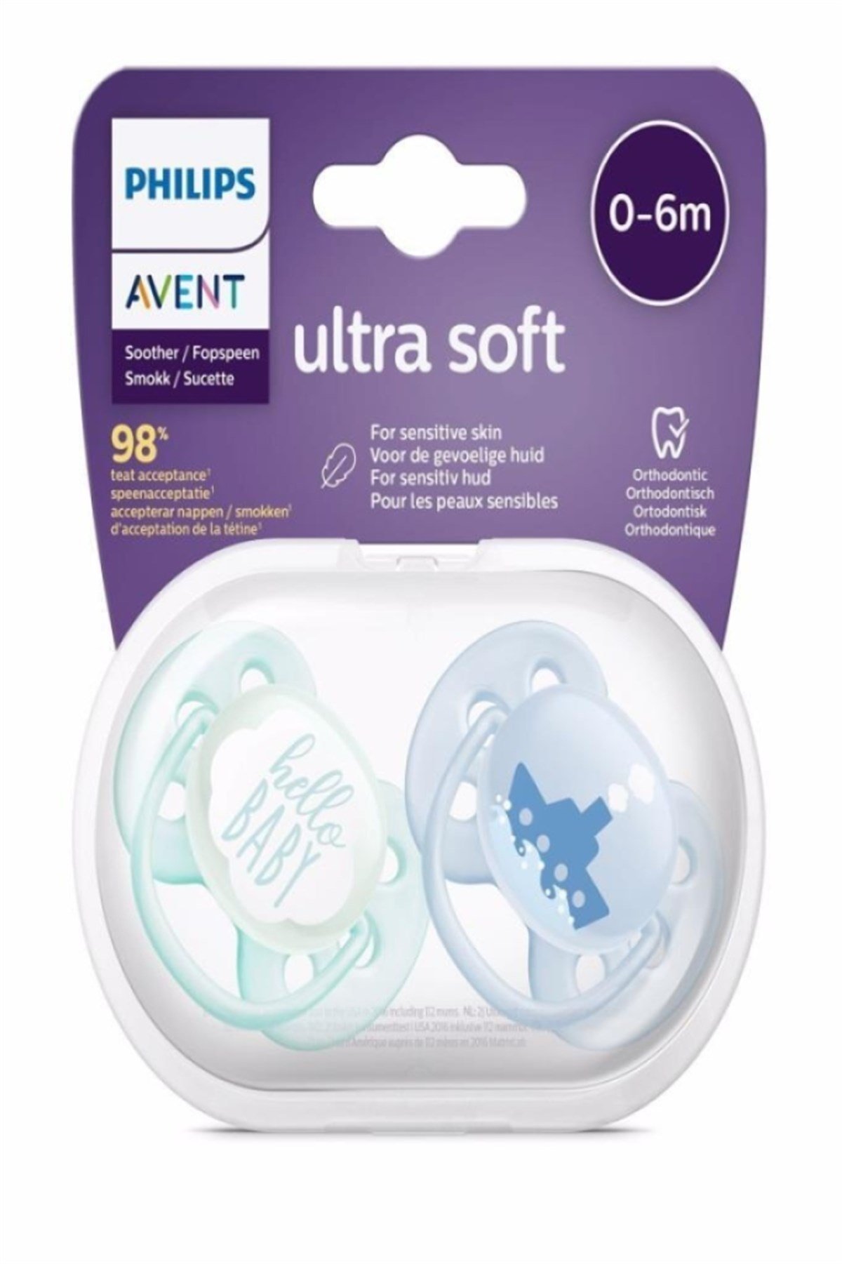 Avent Ultra Soft Emzik Erkek 0-6 Ay