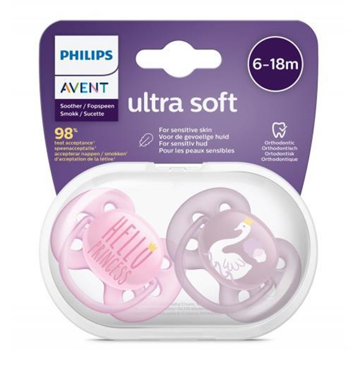 Avent Ultra Soft Emzik Kız 6-18 Ay