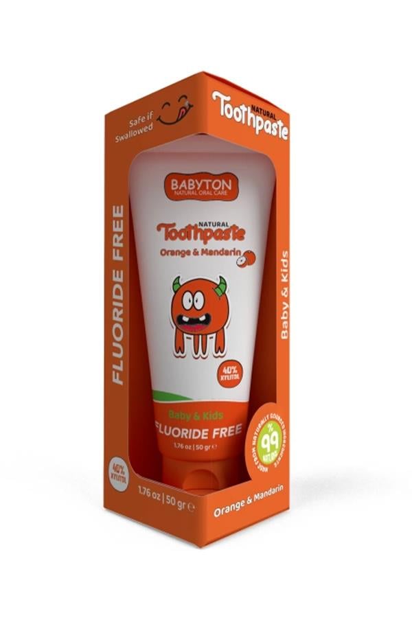 Babyton Organik Doğal Portakal& Mandalina  Diş Macunu 50 gr