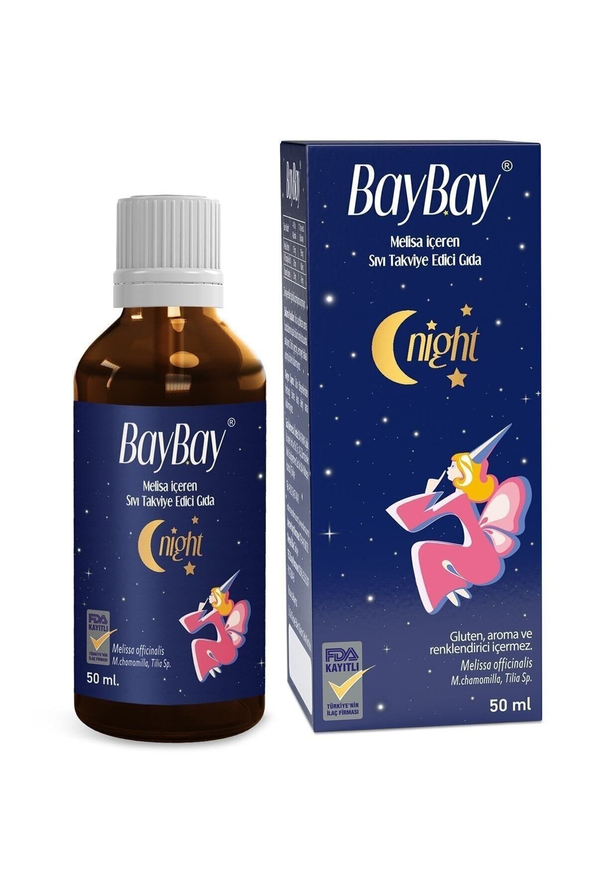 BAYBAY Damla Night Melisa İçeren Takviye Edici Gıda 50 ml