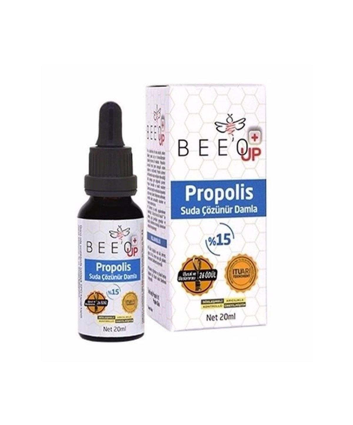 Bee'o Up Propolis Suda Çözünür Damla %15 20 ml