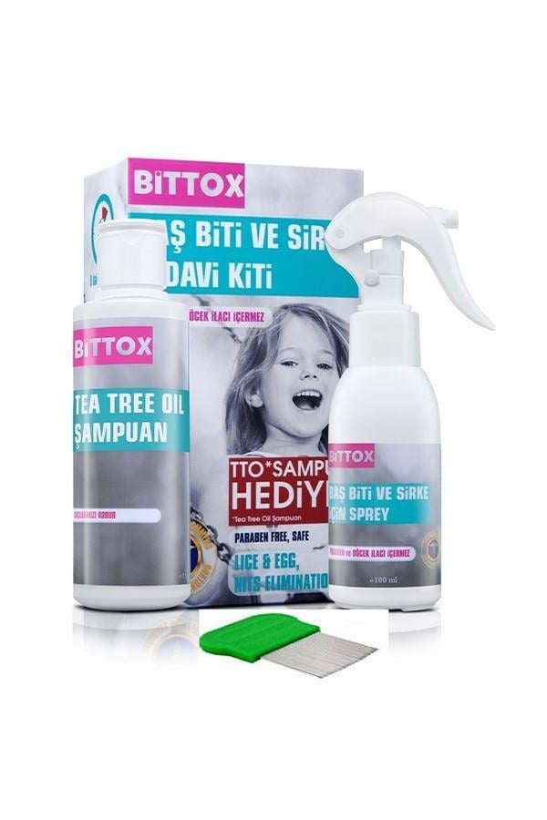 Bittox Bit Spreyi 100 ml + TTO Şampuan 150 ml + Metal Tarak Hediyeli