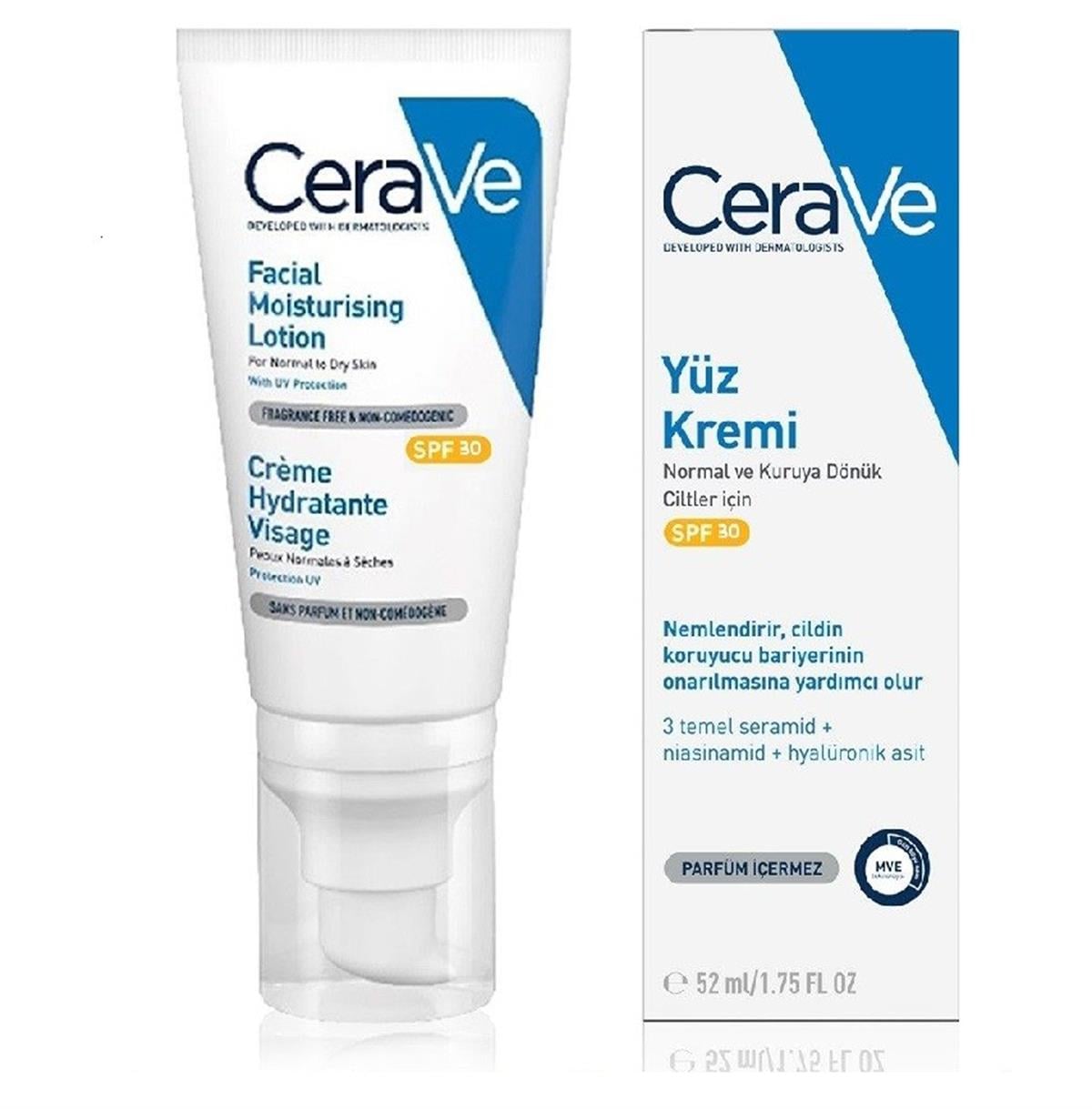 Cerave Yüz Kremi Spf30 52 ml