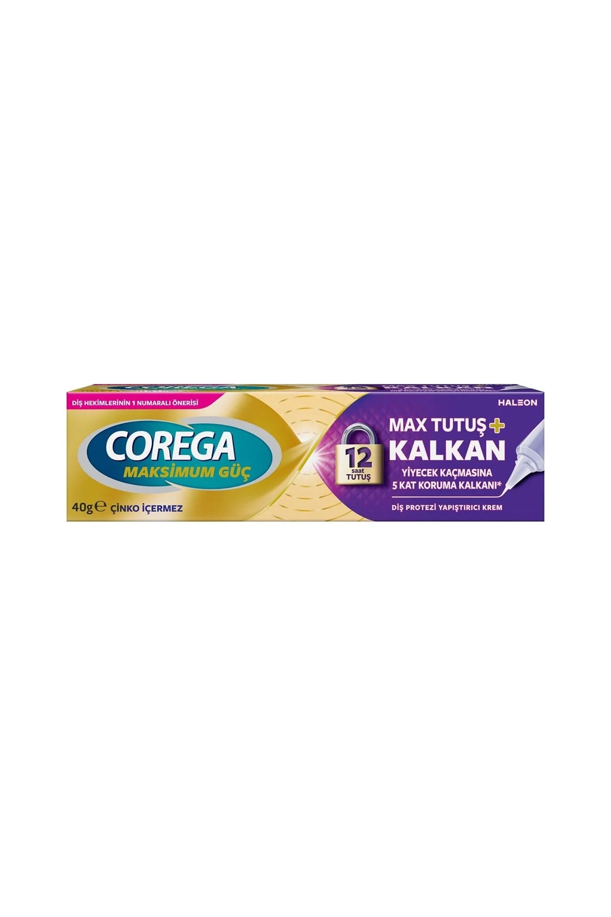 Corega Maksimum Kontrol Tutuş+ Kalkan Yapıştırıcı Krem 40 gr