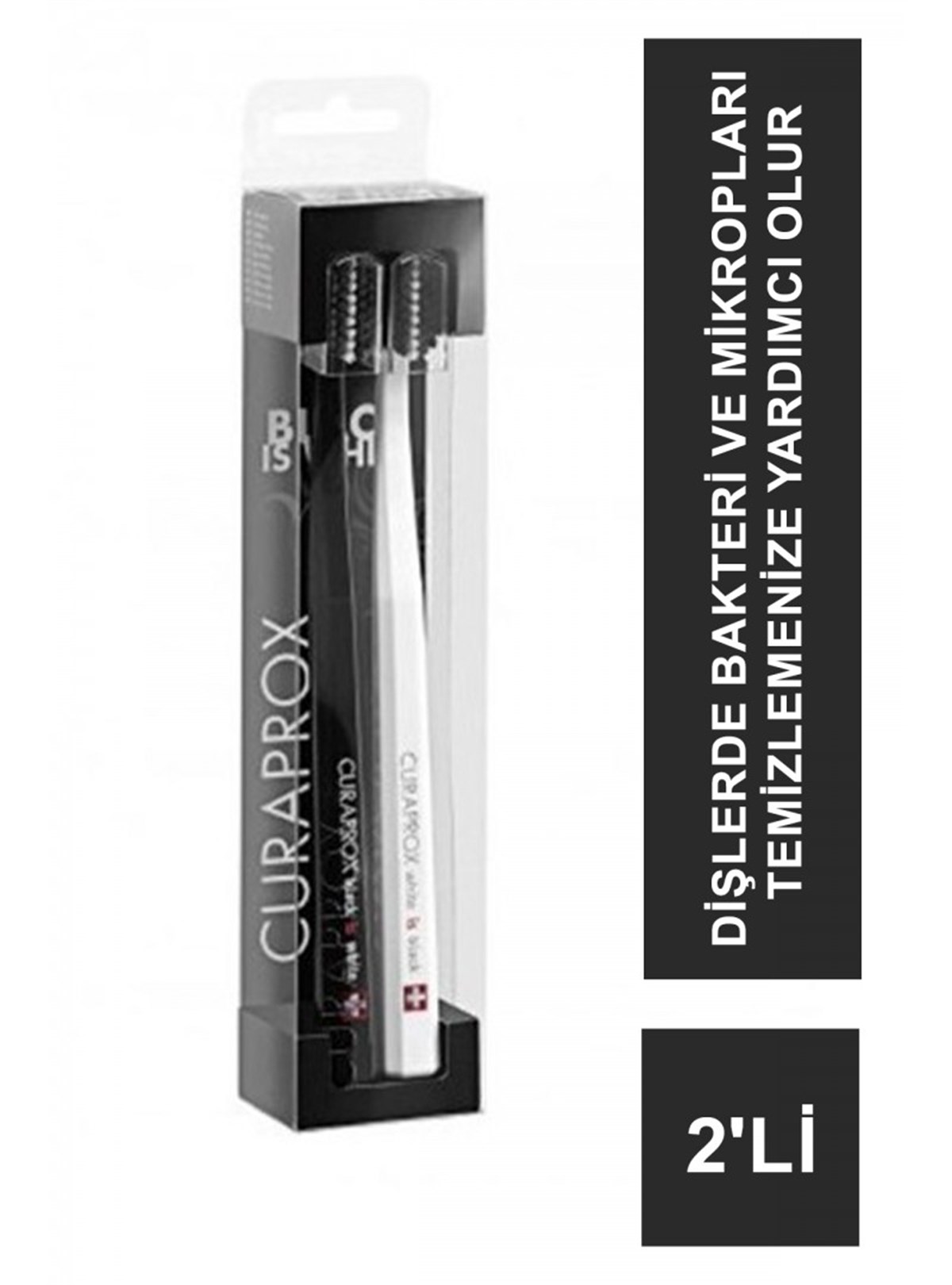 Curaprox White Is Black Diş Fırçası 2'li
