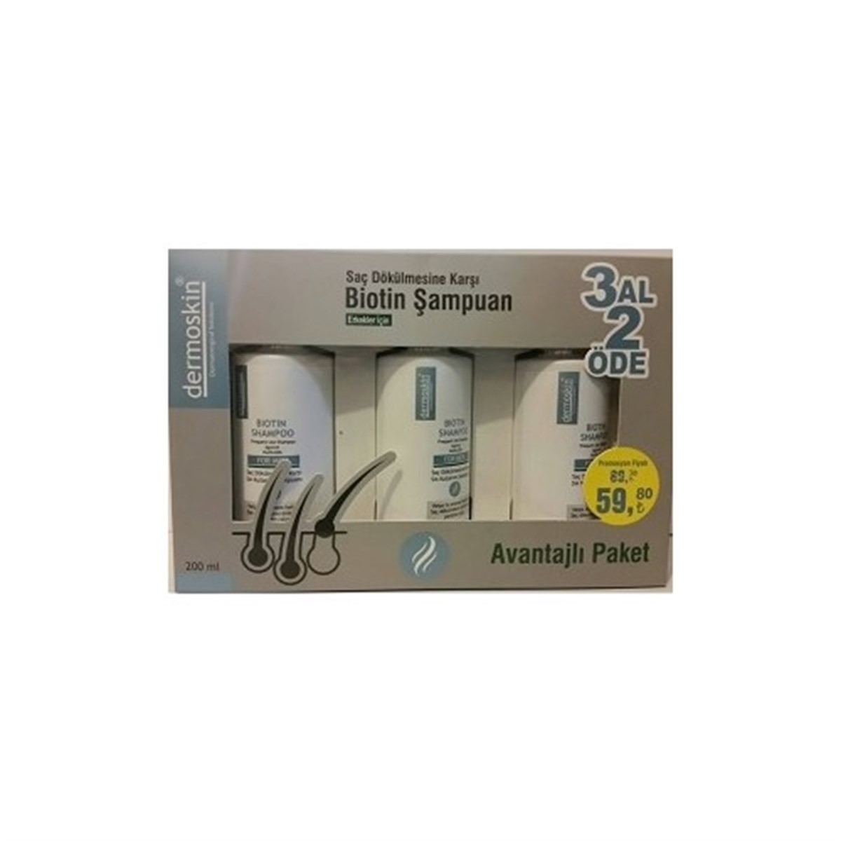 Dermoskin Biotin Şampuan Erkek 