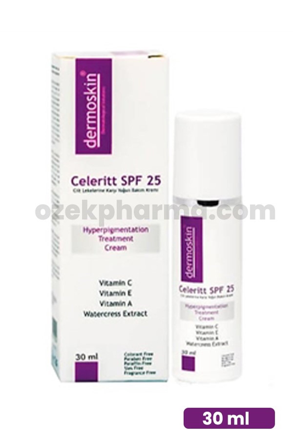Dermoskin Celeritt SPF 25 Leke Karşıtı Bakım Kremi 30 ml