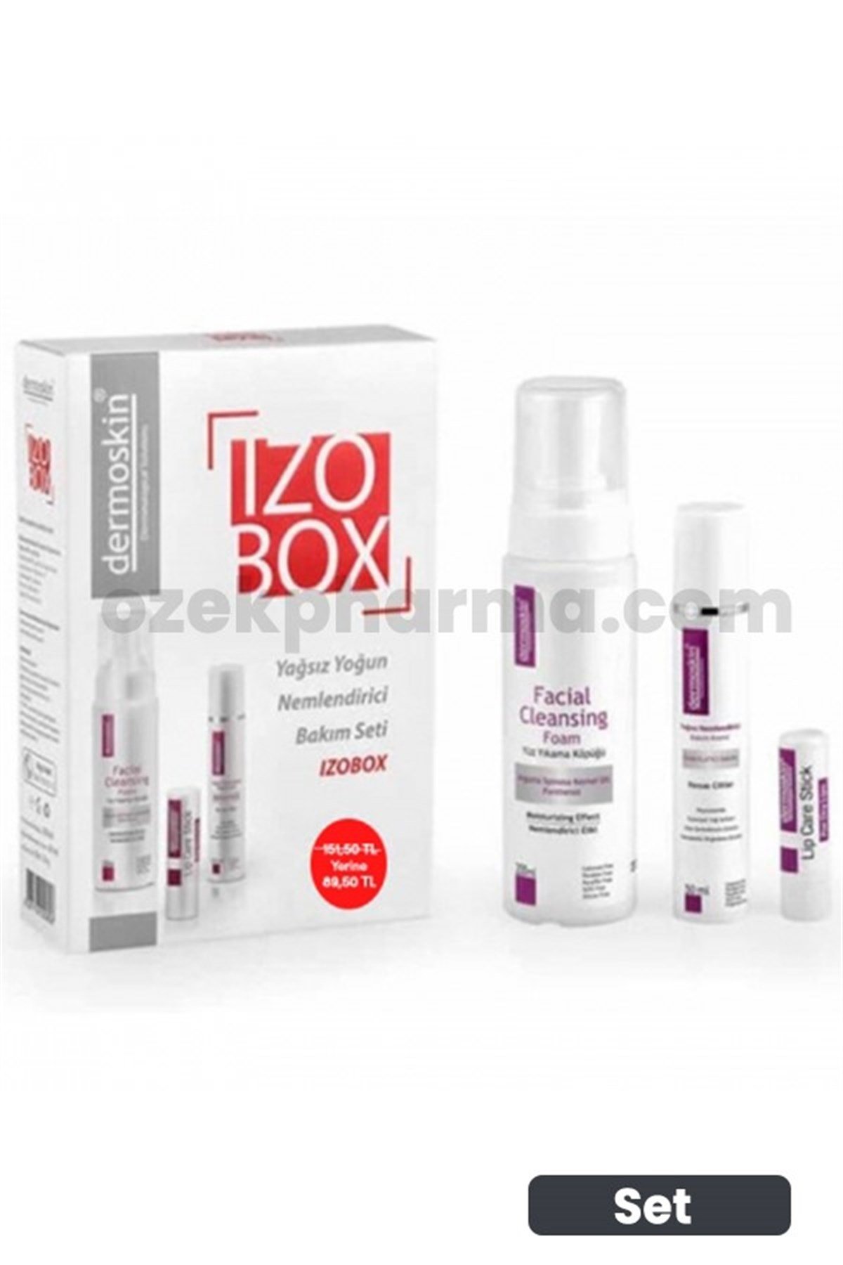 Dermoskin Izobox Yağsız Yoğun Nemlendirme Bakım Seti