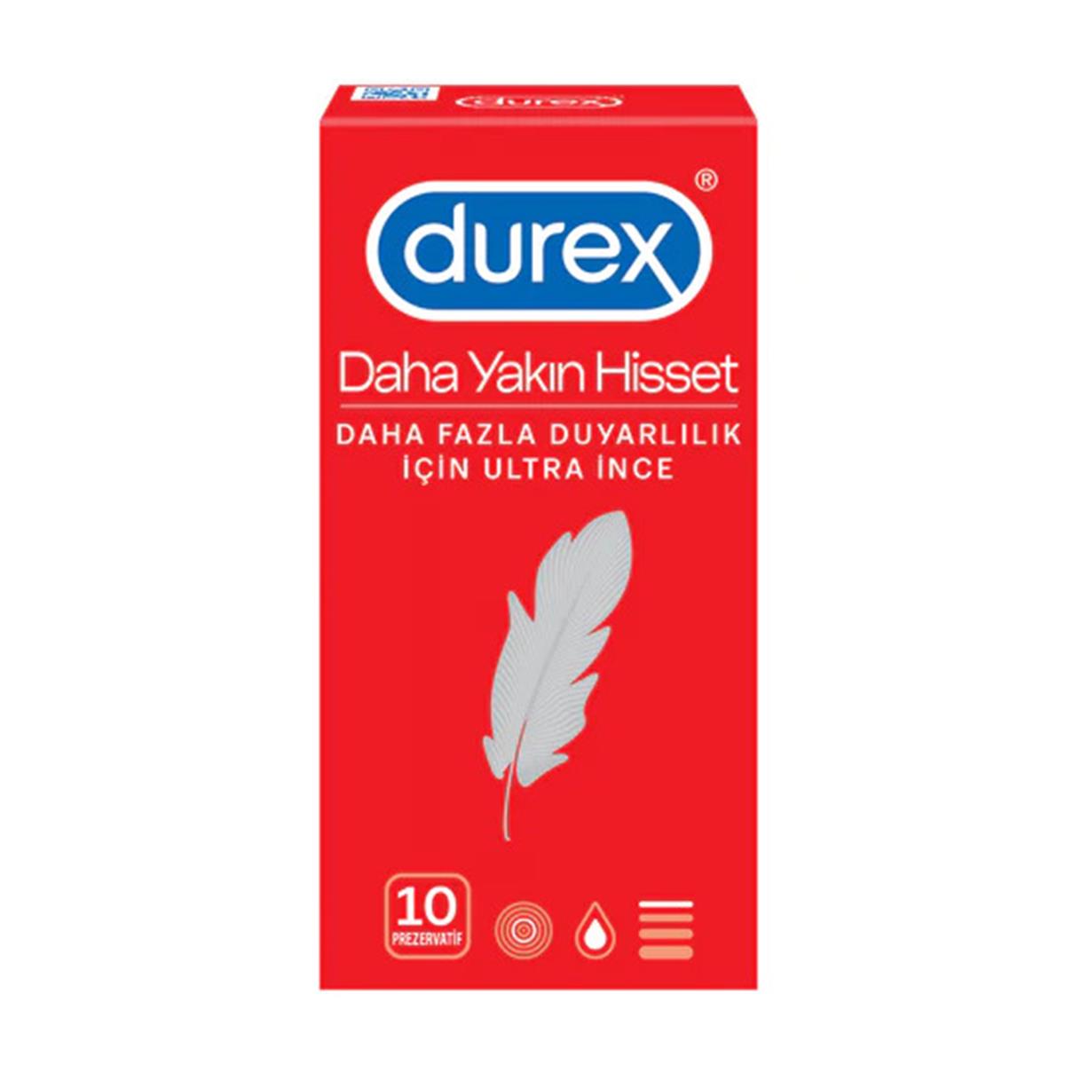 Durex Daha Yakın Hisset Prezervatif 10'lu