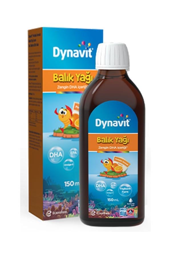 Dynavit Balık Yağı Şurubu Portakal Aromalı 150 ml