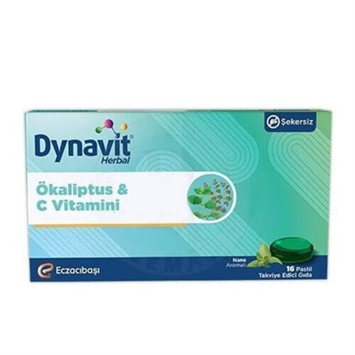 Dynavit Herbal Ökaliptus ve C Vitamini Pastil