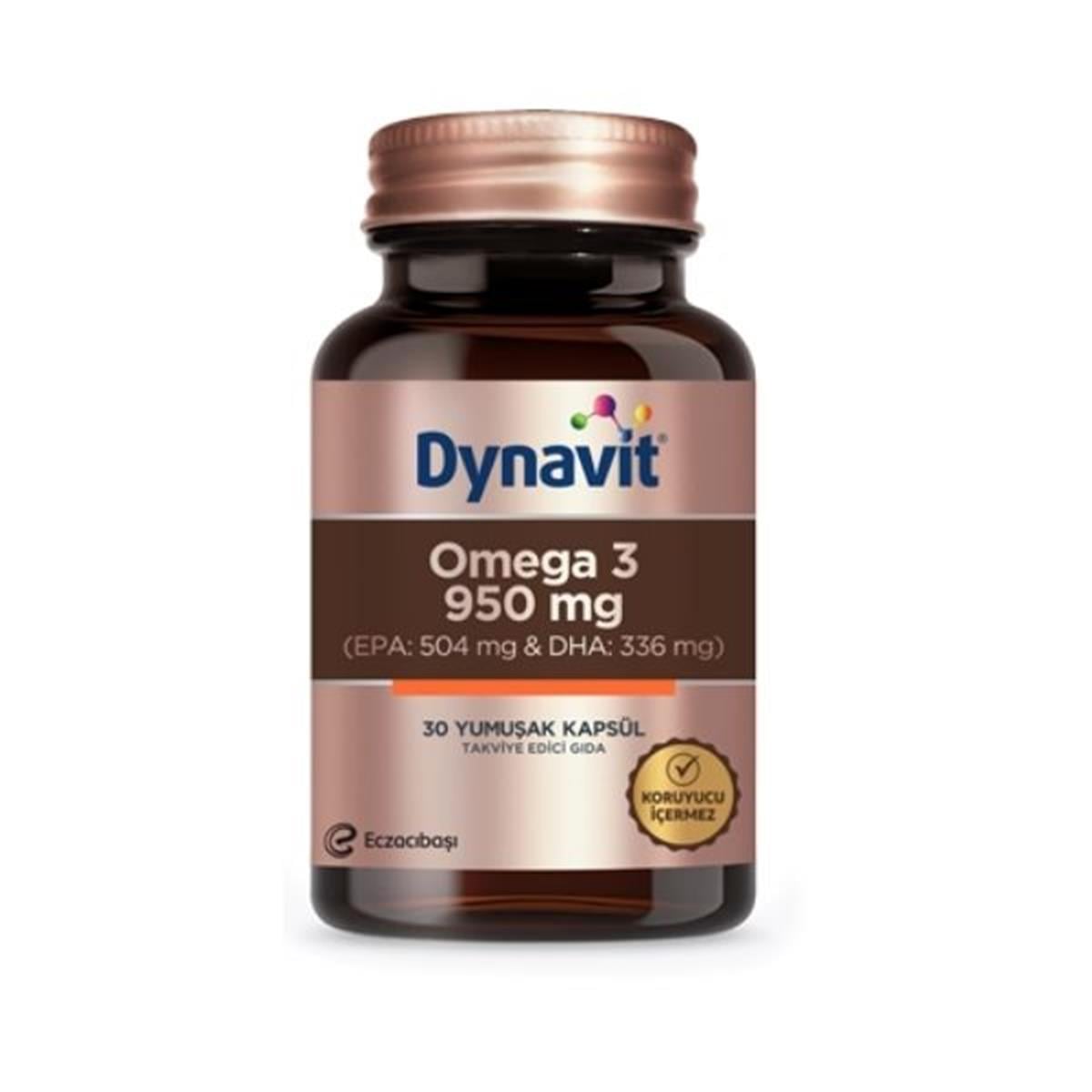 Dynavit Omega 3 950 mg 30 Yumuşak Kapsül