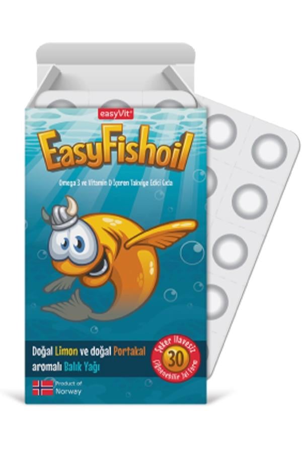 Easyvi̇t Easyfishoil Omega 3 Çiğnenebilir 30 Jel Tablet