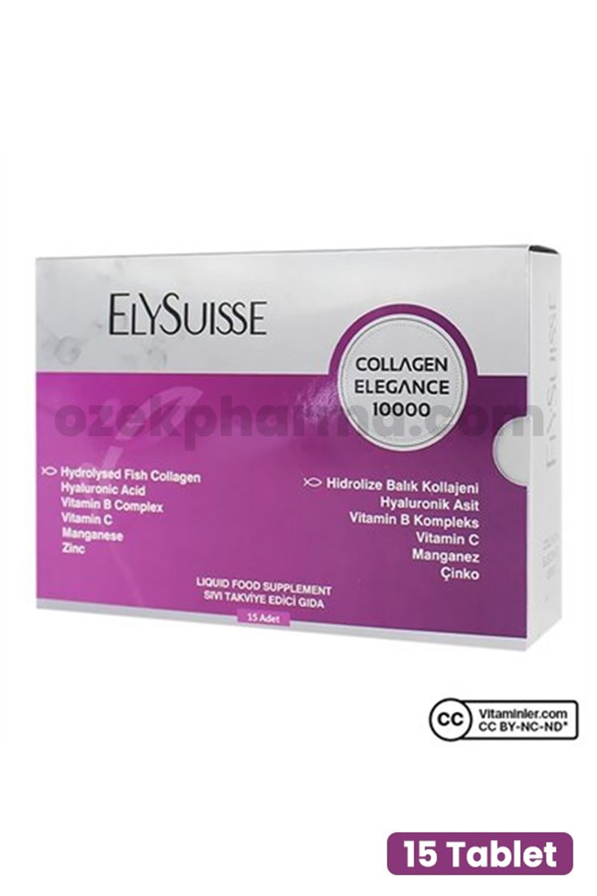 Elysuısse Collagen Elegance 10000 15 adet