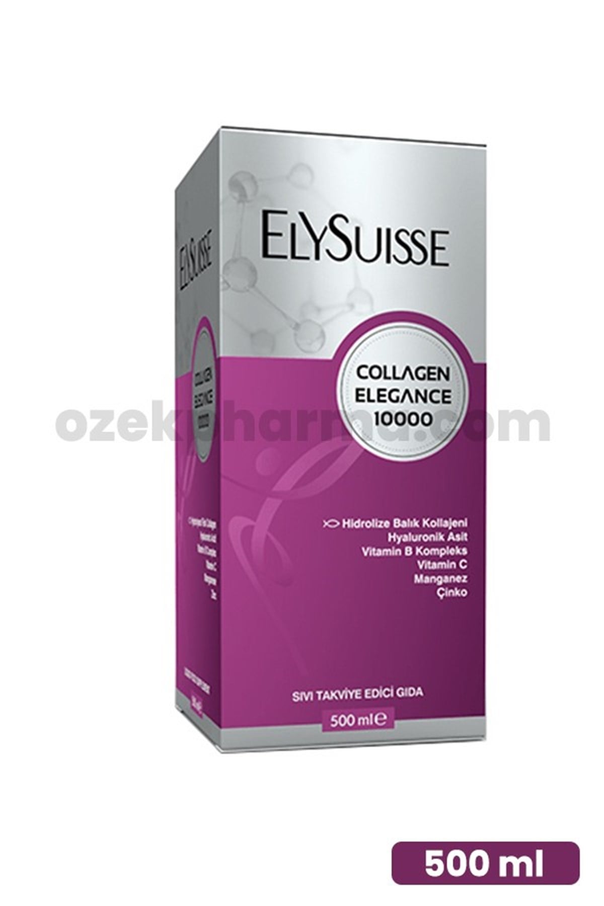 Elysuisse Collagen Elegance 10000 Sıvı Takviye Edici Gıda 500 ml