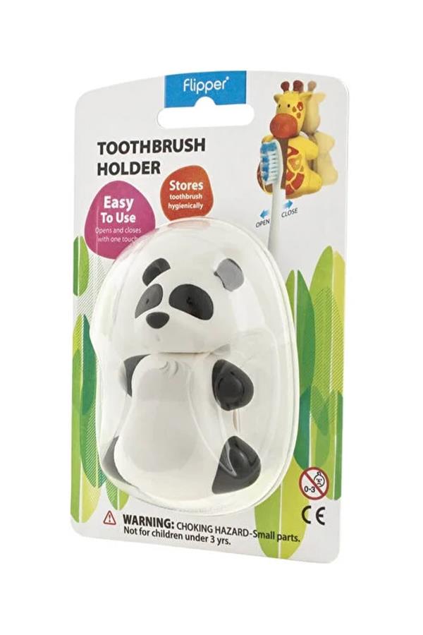 Flipper Hijyenik Diş Fırçası Kabı Panda