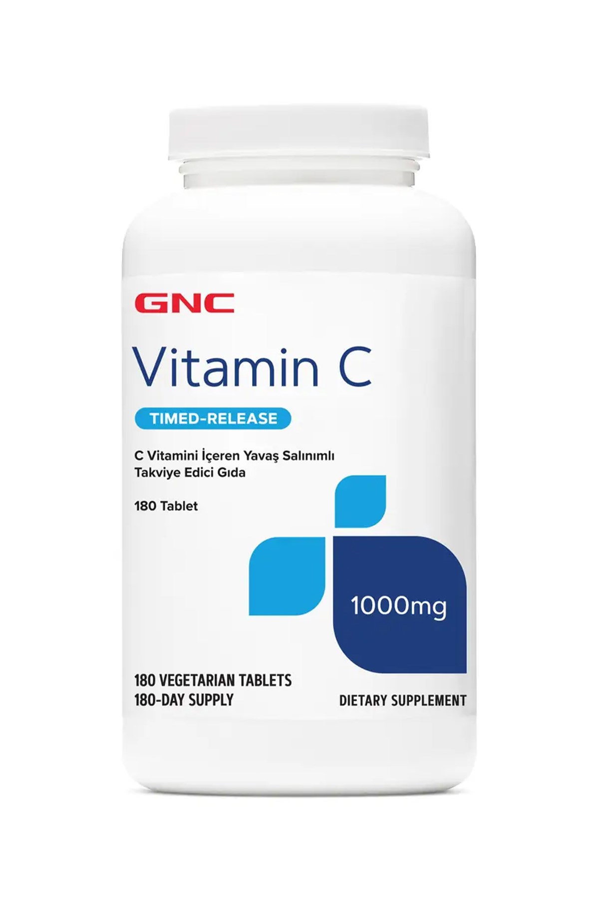 Gnc Vitamin C Timed-Release 180 Bitkisel Tablet