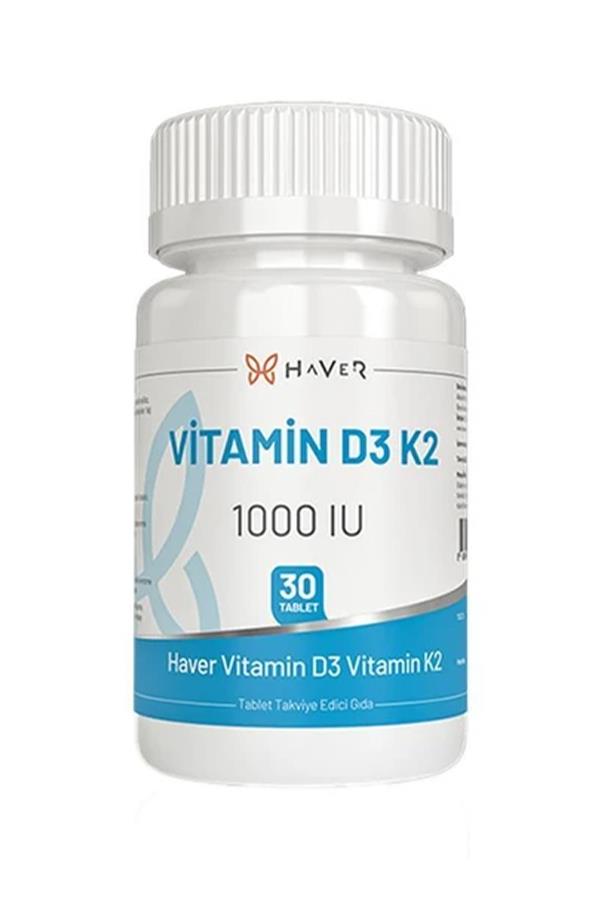 Haver Vitamın D3K2 30 Tablet