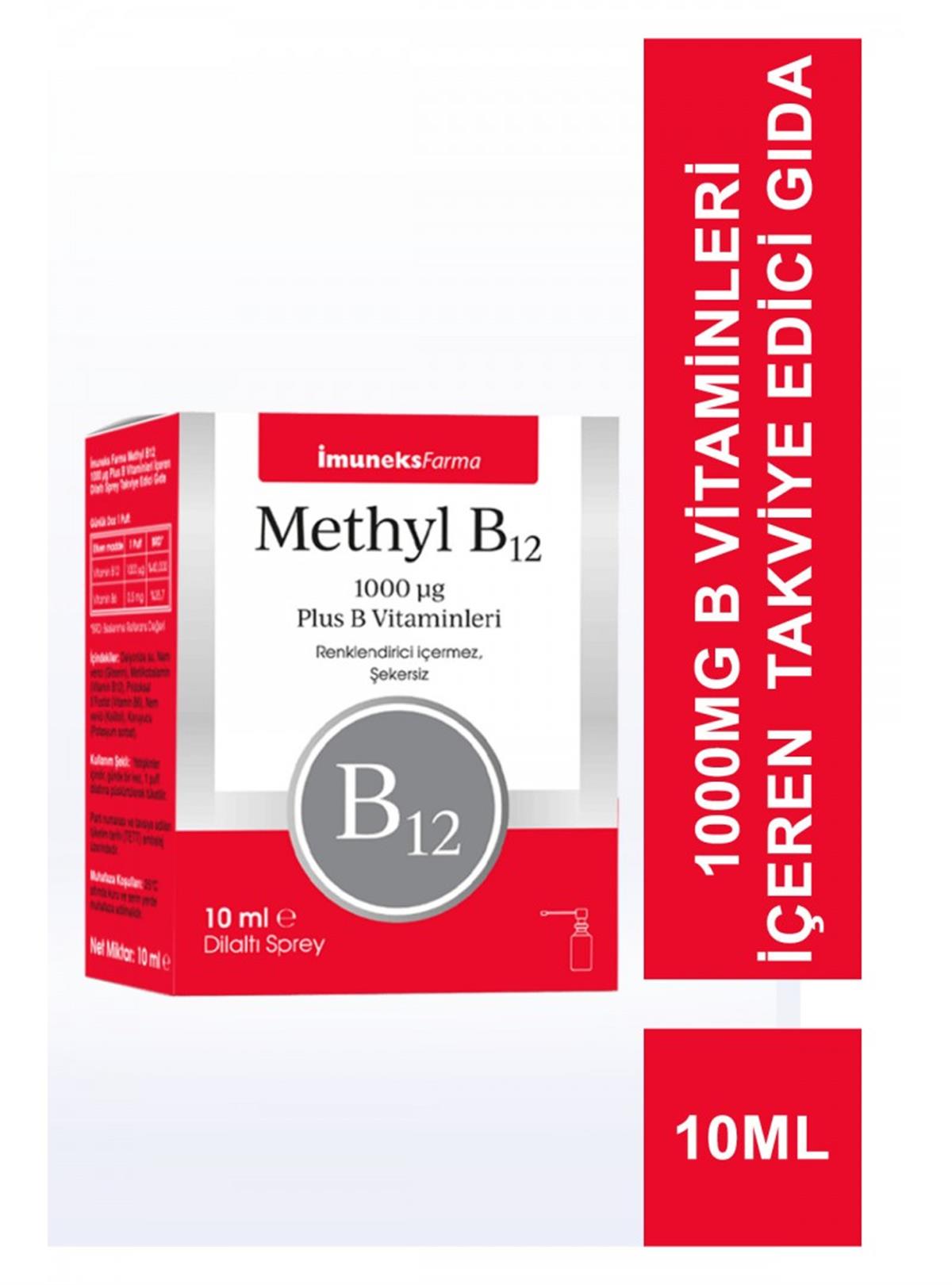 Imuneks Farma B12 Sprey 1,000 mcg 10 ml