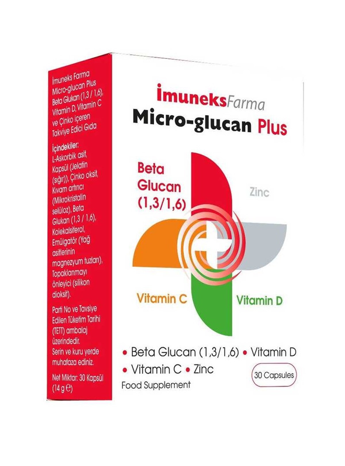 Imuneks Micro Glucan Plus 30 Kapsül