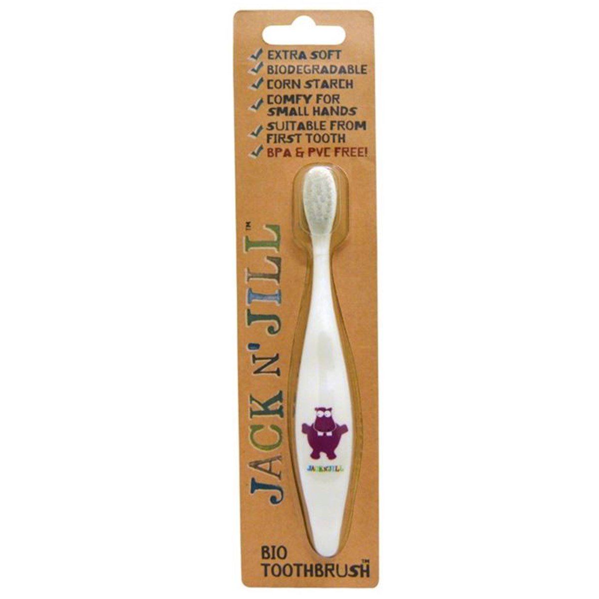 Jack N' Jill Mısır Koçanı Diş Fırçası - Hippo