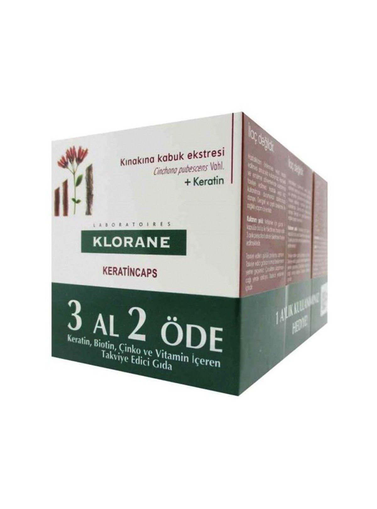 Klorane Keratincaps - 3 Al 2 Öde