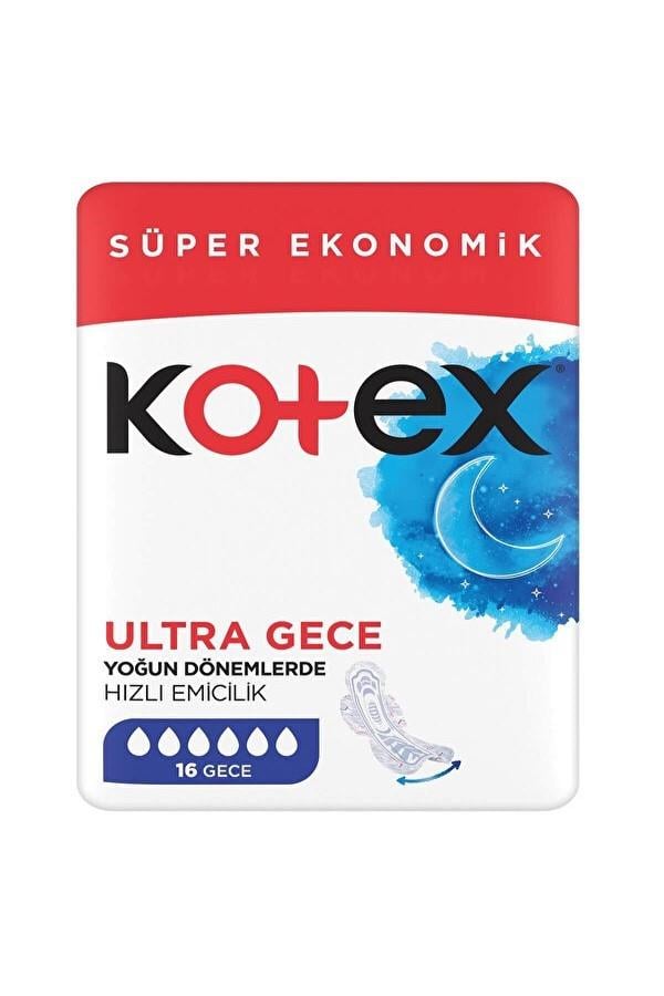 Kotex Süper Ekonomik Ultra Gece Hijyenik Ped 16'lı