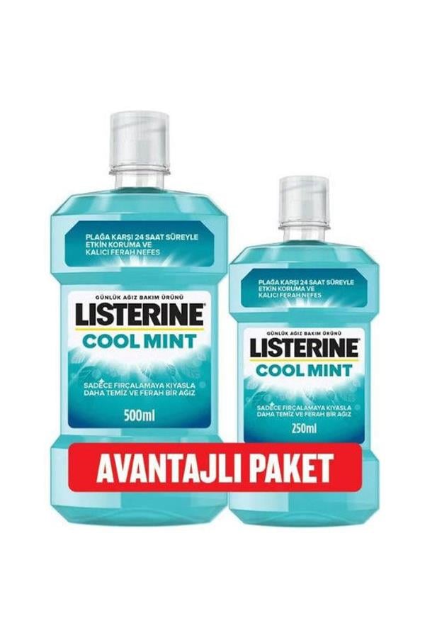 Listerine Cool Mint 500 ml + 250 ml Hediye