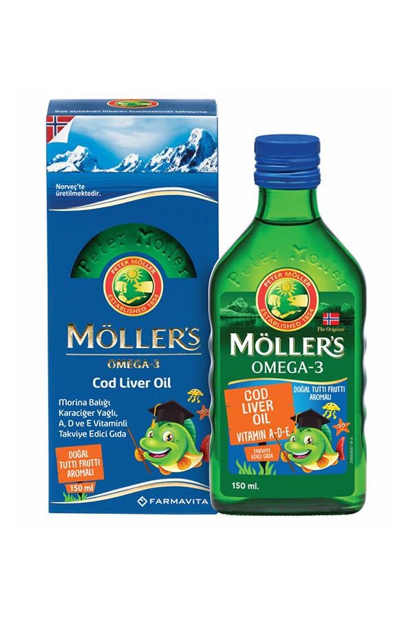 Möller's Omega-3 Balık Yağı Şurubu Tutti Frutti 150 ml