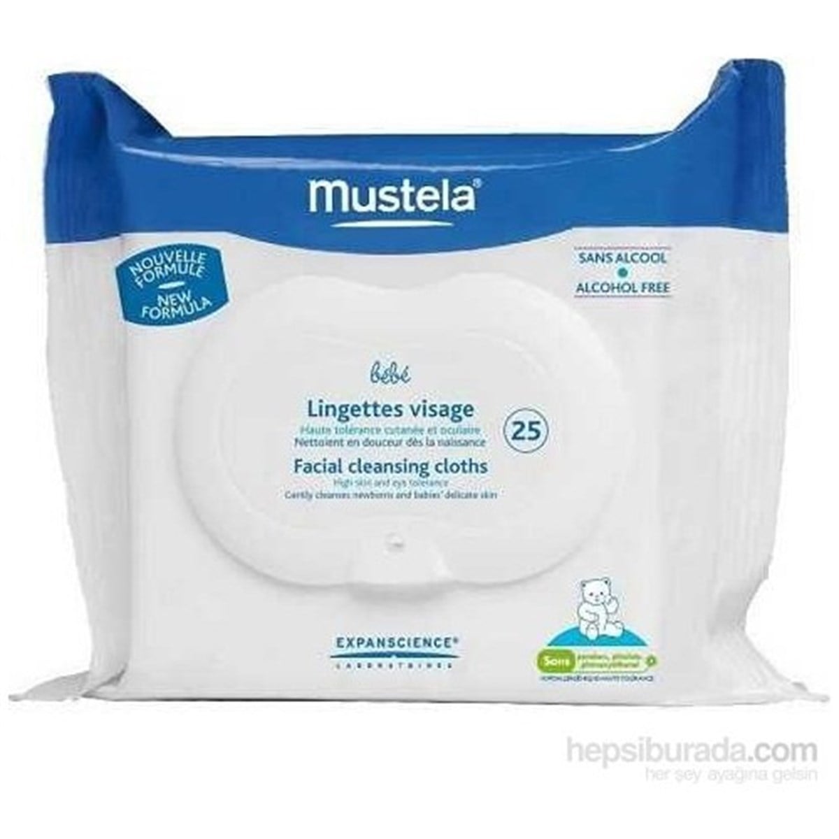Mustela Islak Yüz Temizleme Mendili 25 Adet