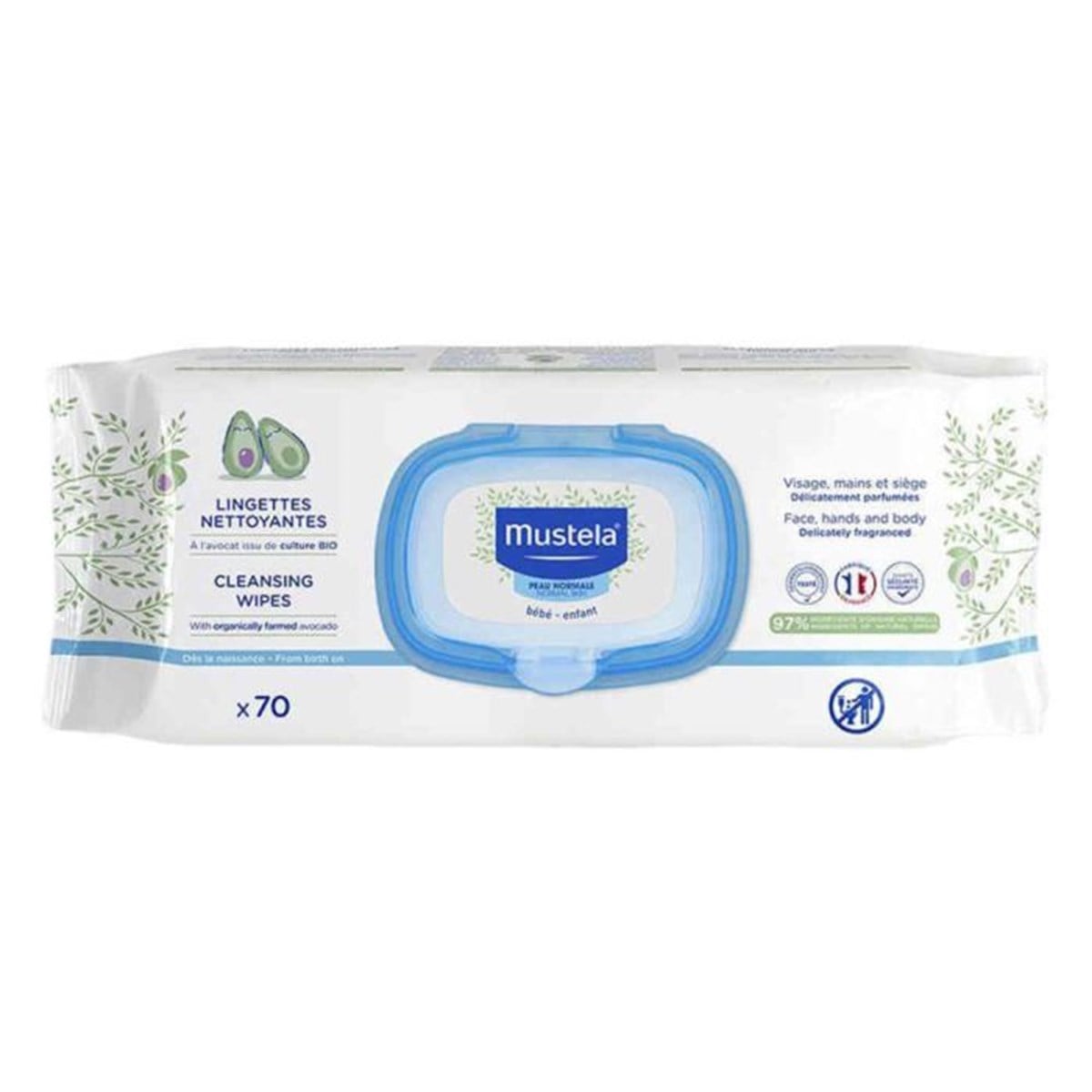 Mustela Soothing Cleansing Wipes Normal Ciltler İçin Islak Mendil 70'li