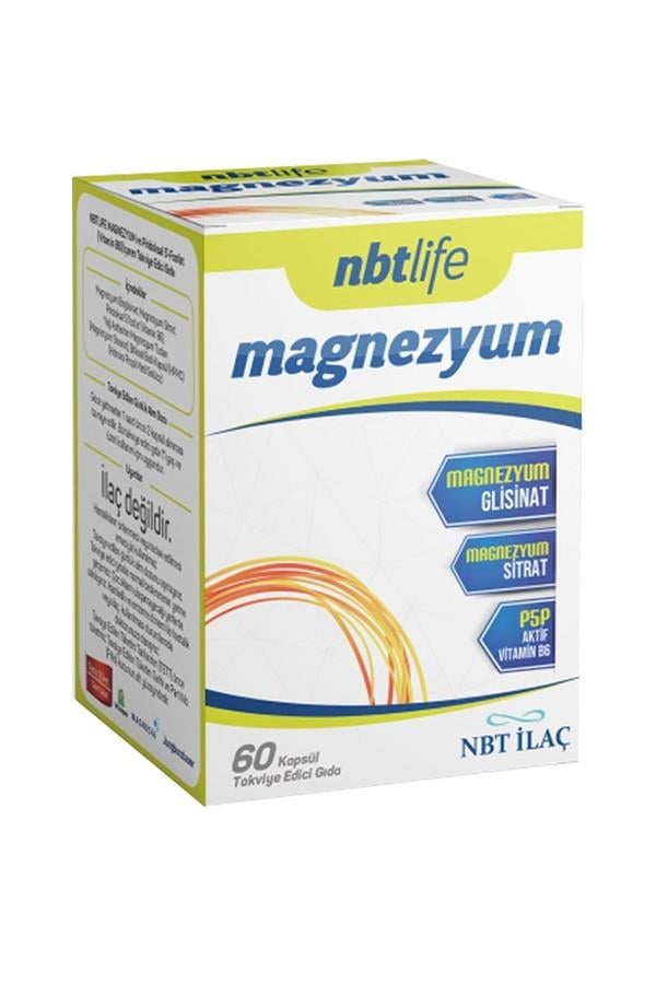 NBT Life Magnezyum Bisglisinat ve Sitrat 60 Kapsül