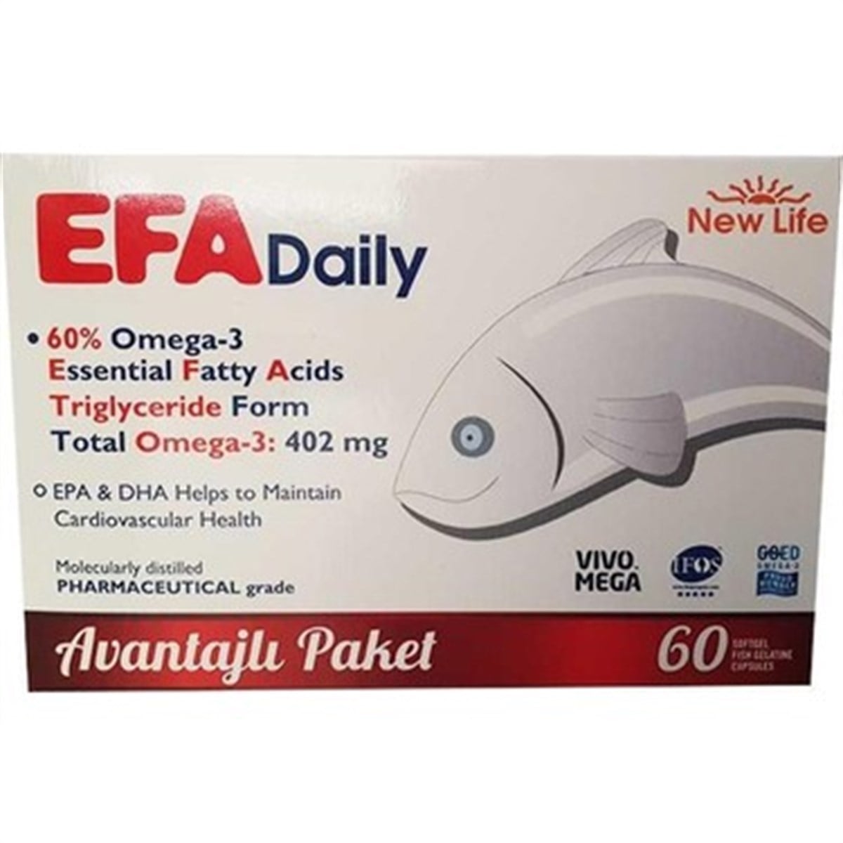 New Life EFA Daily 60 kapsül