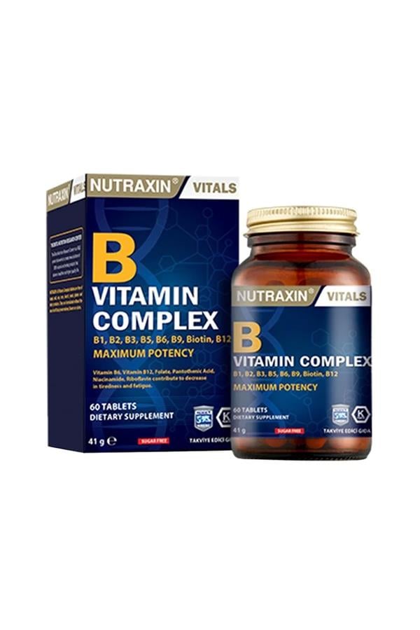 Nutraxin B Complex Vitamin 60 Kapsül