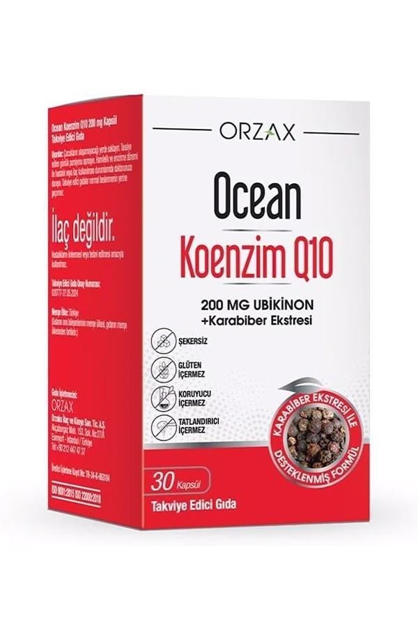 Ocean Koenzim Q10 200 mg 30 Kapsül