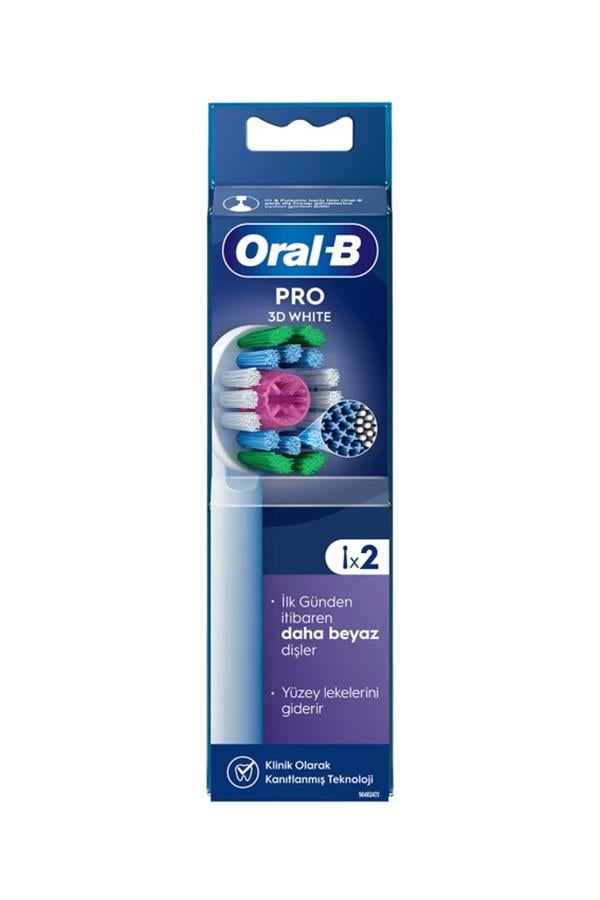 Oral-B Pro 3D White Şarjlı Yedek Başlık 2'li