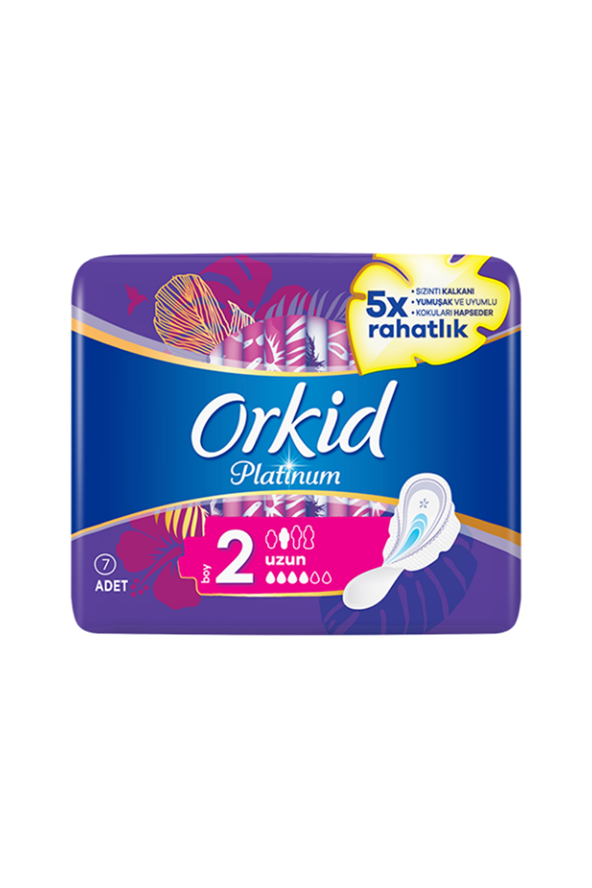 Orkid Platinum Ultra Hijyenik Ped Uzun 7'li