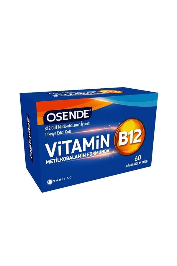 Osende Vitamin B12 60 Ağızda Dağılan Tablet