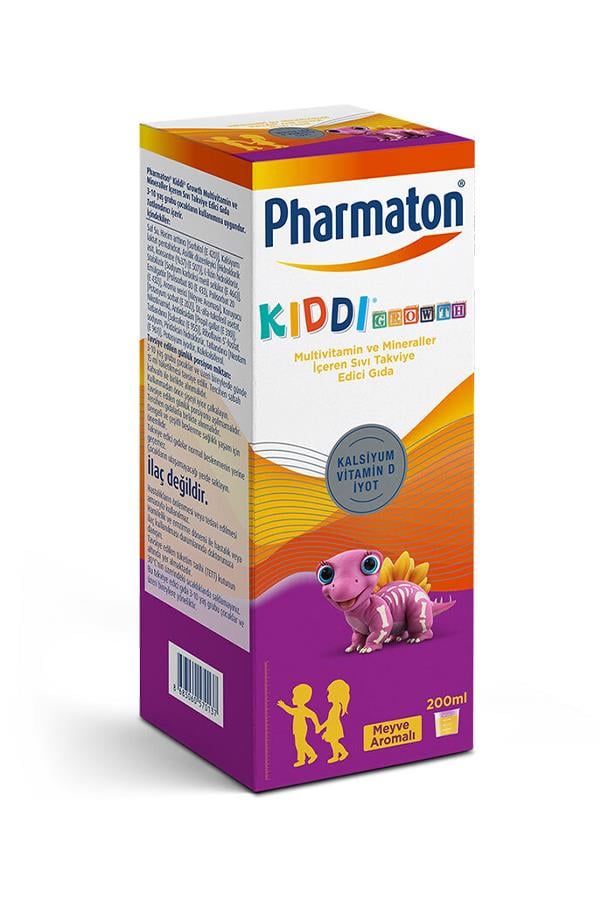 Pharmaton Kiddi Growth Meyve Aromalı Şurup 200 ml